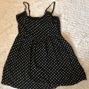 Juniors Forever 21 polka dot tank black/white sz M